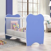 Berço Infantil Mini Cama 2 Regulagens Azul