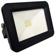 Projetor Led Aluminio Preto 10w 800lm Ip66 6500k