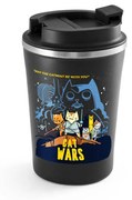 Copo Térmica Chá Café e Cerveja 470ml Cat Wars - Preto