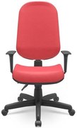 Cadeira Office Operativa Plus Presidente Vermelho 93cm - 62727 Sun House