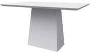 Mesa de Jantar Retangular Tampo com Vidro Bella 120 cm Off White - D'Rossi