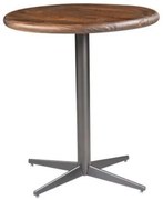 Mesa Jantar Redonda Basique Rustic Brown Base Grafite 70cm - 58140 Sun House