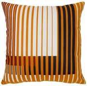 Capa de Almofada Olimpya em Suede Tons Laranja com Vinho - AOY-0120 - 45x45cm