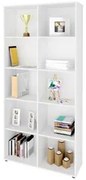 Estante Livreiro Clean com 8 Prateleiras Branco - Artany