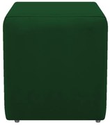 Puff Decorativo Dado Suede Verde - ADJ Decor