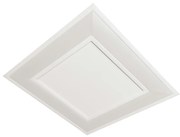 Embutido Convert Pro 23X23X05Cm 16,4W Led Bivolt | Usina 19220/23 (BT - Branco Texturizado, 4000k)