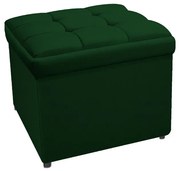 Calçadeira Copenhague 100 cm Solteiro Suede Verde - ADJ Decor