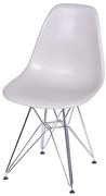 Cadeira Eames Polipropileno Fendi Cromada - 32066 Sun House