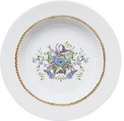 Jogo de 6 Pratos Fundos de Porcelana Floral Chic
