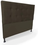 Cabeceira Cama Box Queen 160cm Maya Suede Marrom - Sheep Estofados - Marrom