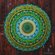 Mandala Verde 60cm | Chakra Cardíaco