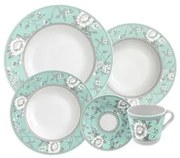 Aparelho de Jantar Tramontina Helen em Porcelana Decorada 20 Peças