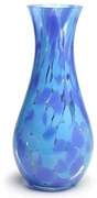 Vaso 83 Multicor Azul e Água-marinha Murano Cristais Cadoro