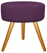 Puff Sofia Palito Mel Suede Roxo - ADJ Decor