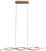 Pendente Led Metal Silicone Dourado 30w 3000k Flow