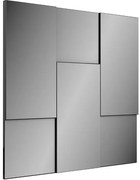 Quadro Espelho Escala Pequeno 90cm (LARG) cor Preto Brilho - 52889 Sun House
