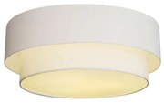 Plafon Duplo Cilíndrico Vivare Md-3065 Cúpula em Tecido 80x70cm - Bivolt