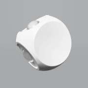 Arandela Tetra Ø9,5X6,5Cm Metal Branco Led 3W 3000K Ip54 |Opus Dn 3032... (Branco)