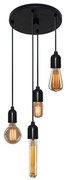 Lustre Pendente Luminária Retro Md-4162/4 Suporte Para Lâmpada / Não Inclusa - Bivolt