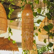 Luminária de Teto Bali 100cm | Rattan