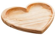 Bandeja Madeira Pinus Coração 22Cm - Woodart