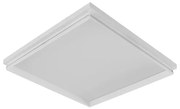 Plafon Led Embutir Quadrado 50,4w Branco Luz Amarela 37,4cm