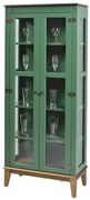 Cristaleira Bia Verde 2 Portas Base Amendoa 180cm - 58754 Sun House