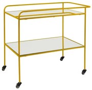 Carrinho Bar Delia Aco Gold Tampos Espelhados 82 cm - 59983 Sun House