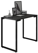 Mesa Escritório 90cm Estilo Industrial New Port F02 Preto - Mpozenato