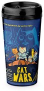 Copo Viagem 520ml Cat Wars Azul