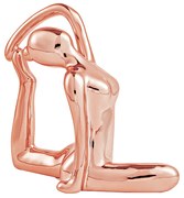 Escultura Decorativa de Yoga em Porcelana 2 Rose G39 - Gran Belo