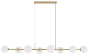 Pendente Aluminio Vidro Orbit 145Cm - DOURADO