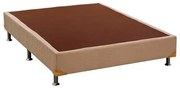 Base de Cama Box Camurca Bege Viuva 128 cm (LARG) Alto - 42887 Sun House