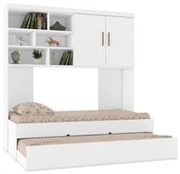 Quarto Infantil Modulado 2 Portas Com Bicama Chiara Branco - Phoenix