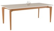 Mesa de Jantar Chermont Com Vidro - Wood Prime VM 31489 1.40 x 0.90