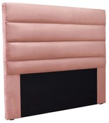 Cabeceira Cama Box Casal 140 cm Arles Veludo Rosa S04 - D'Rossi