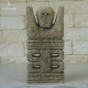 Escultura Timor Tribal 25cm | Pedra