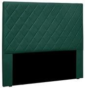 Cabeceira Decorativa 1,40M Baelon Veludo Verde Floresta G63 - Gran Belo