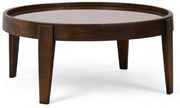 Mesa de Centro Decorativo Para Sala de Estar Peaky 94x38 Canela G04 - Gran Belo