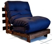 Colchonete Futon Dobravel Enrolavel 150X150X13Cm Orthovida (Preto)