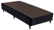 Base de Cama Box Light Camurca Preto Solteirao 108 cm (LARG) - 52661 Sun House