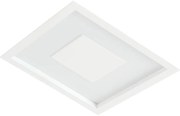 Embutido Dona 30,5X30,5Cm Led 16,4W Bivolt | Usina 19300/30 (BT - Branco Texturizado, 3000k)