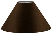 Cúpula em tecido cone abajur luminária cp-4078 25/40x15cm café