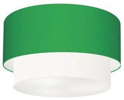 Plafon de Sobrepor Cilíndrico SP-3045 Cúpula Cor Verde Folha Branco