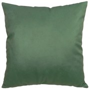 Capa de Almofada Prado em Suede Tons de Verde e Amarelo 45x45cm - Liso Verde - Com Enchimento