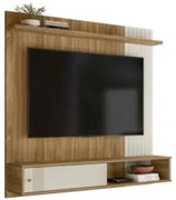 Painel TV 55 Pol e Bancada Suspensa Romeo Nature/Off Flex Z49 - Mpozen