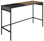 Aparador Para Sala de Estar 120cm Pés Metálicos Dinâmico Vermont/Preto