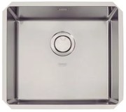 Cuba Quadrum 45 U Undermount Tramontina 45 x 40 x 20 cm em Aço Inox Scotch Brite com Válvula