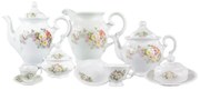 Aparelho De Chá E Café Porcelana Schmidt 53 Peças - Dec. Eterna E351