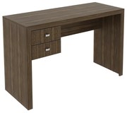 Mesa com 2 Gavetas para Escritório Home Office ME4123 MDP Nogal G69 - Gran Belo